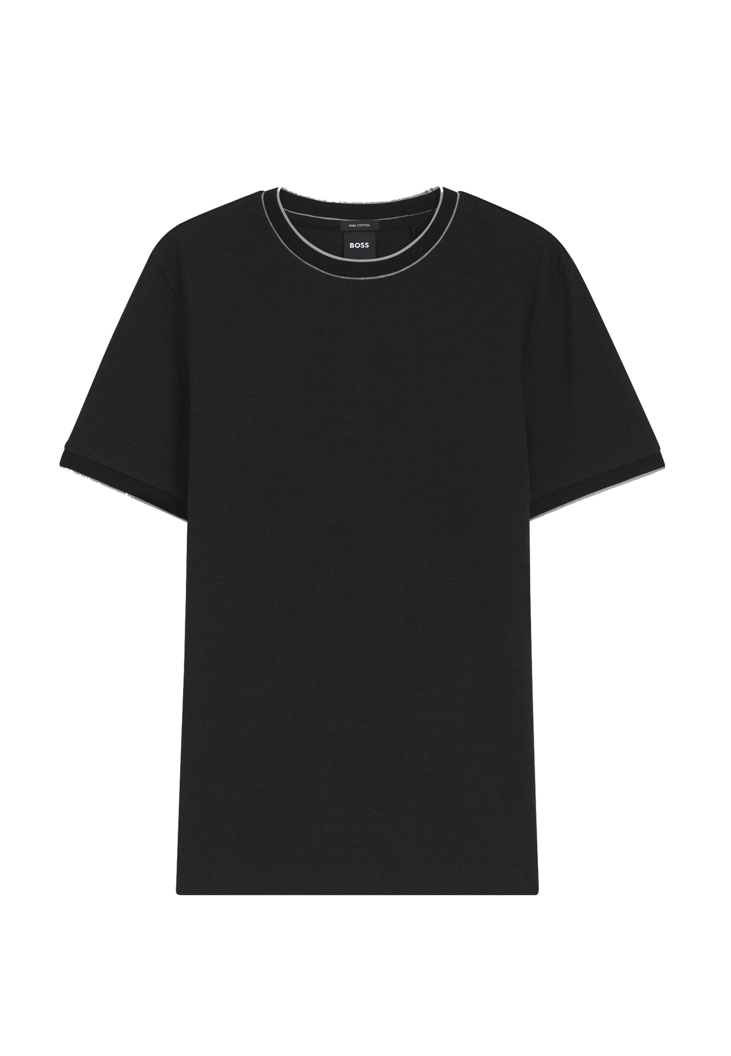 T-shirt girocollo nera cotone Hugo Boss A26 50565742 001001 HUGO BOSS 
