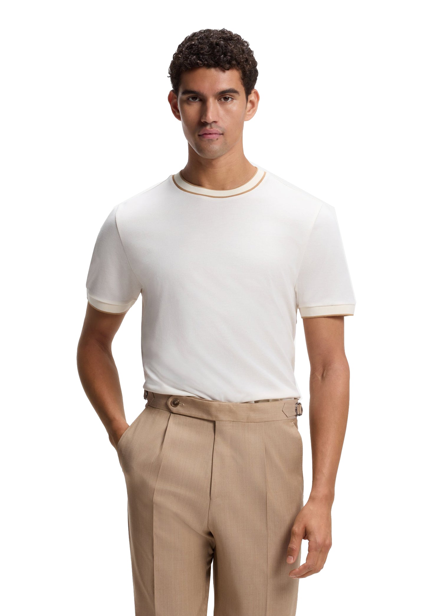 T-shirt girocollo bianca Hugo Boss A26 50565742 118118 HUGO BOSS 