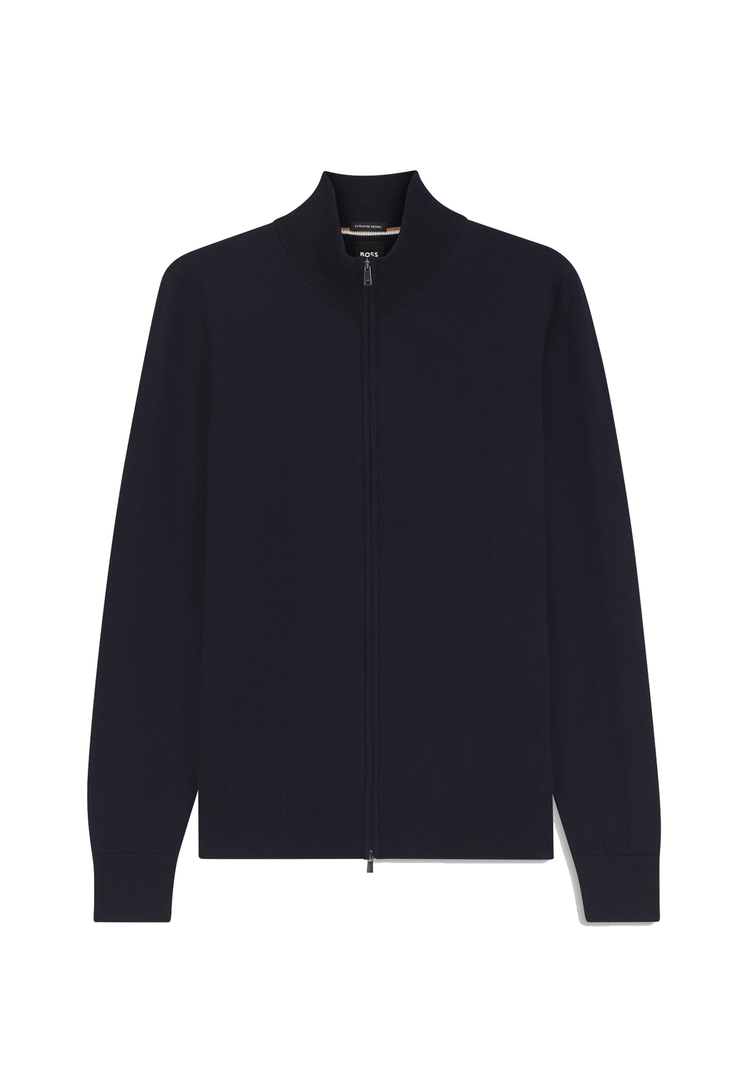 Maglia full zip lana merino blu scuro Hugo Boss A26 50566344 404404 HUGO BOSS 