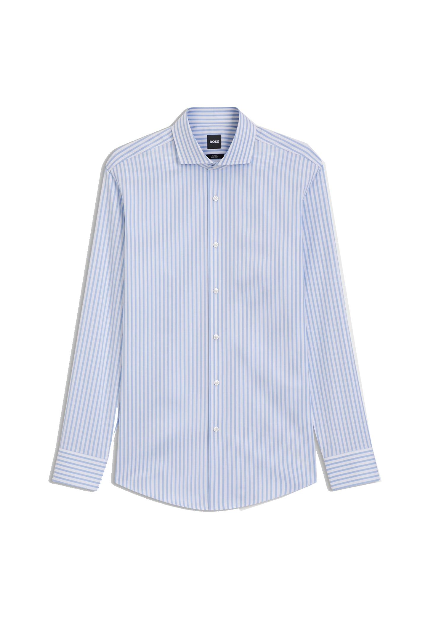 Camicia a righe azzurre slim fit cotone Hugo Boss A26 50567021 452452 HUGO BOSS 