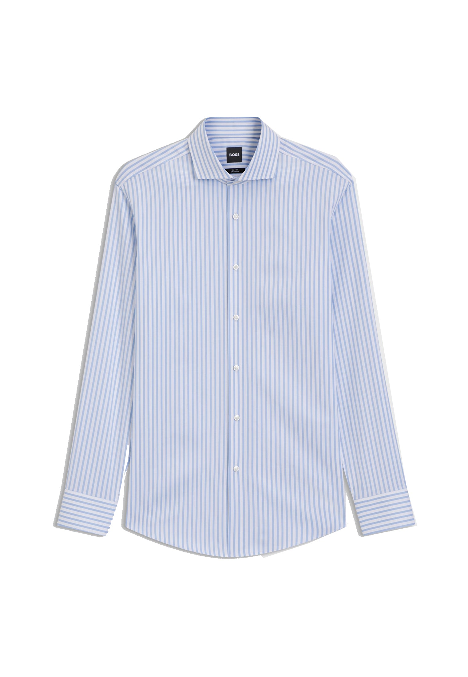 Camicia a righe azzurre slim fit cotone Hugo Boss A26 50567021 452452 HUGO BOSS 