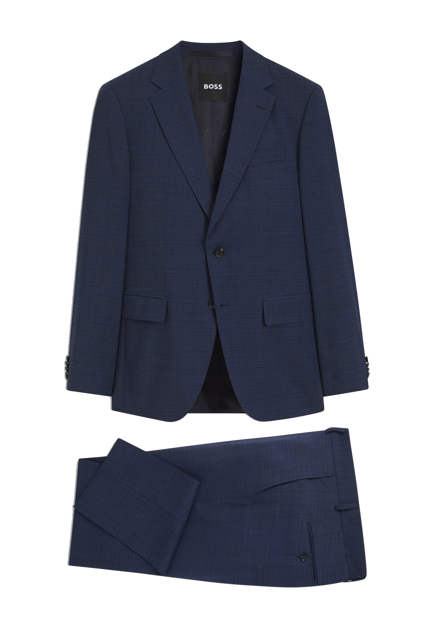 Completo Abito due pezzi slim fit blu lana elasticizzata Hugo Boss A26 50567236 404404 HUGO BOSS 