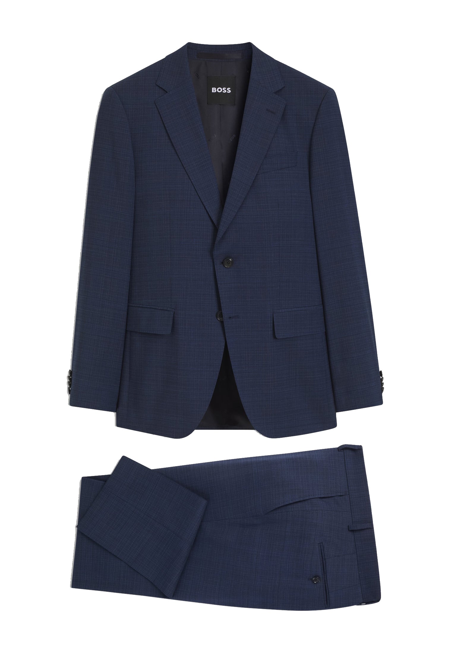 Completo Abito due pezzi slim fit blu lana elasticizzata Hugo Boss A26 50567236 404404 HUGO BOSS 