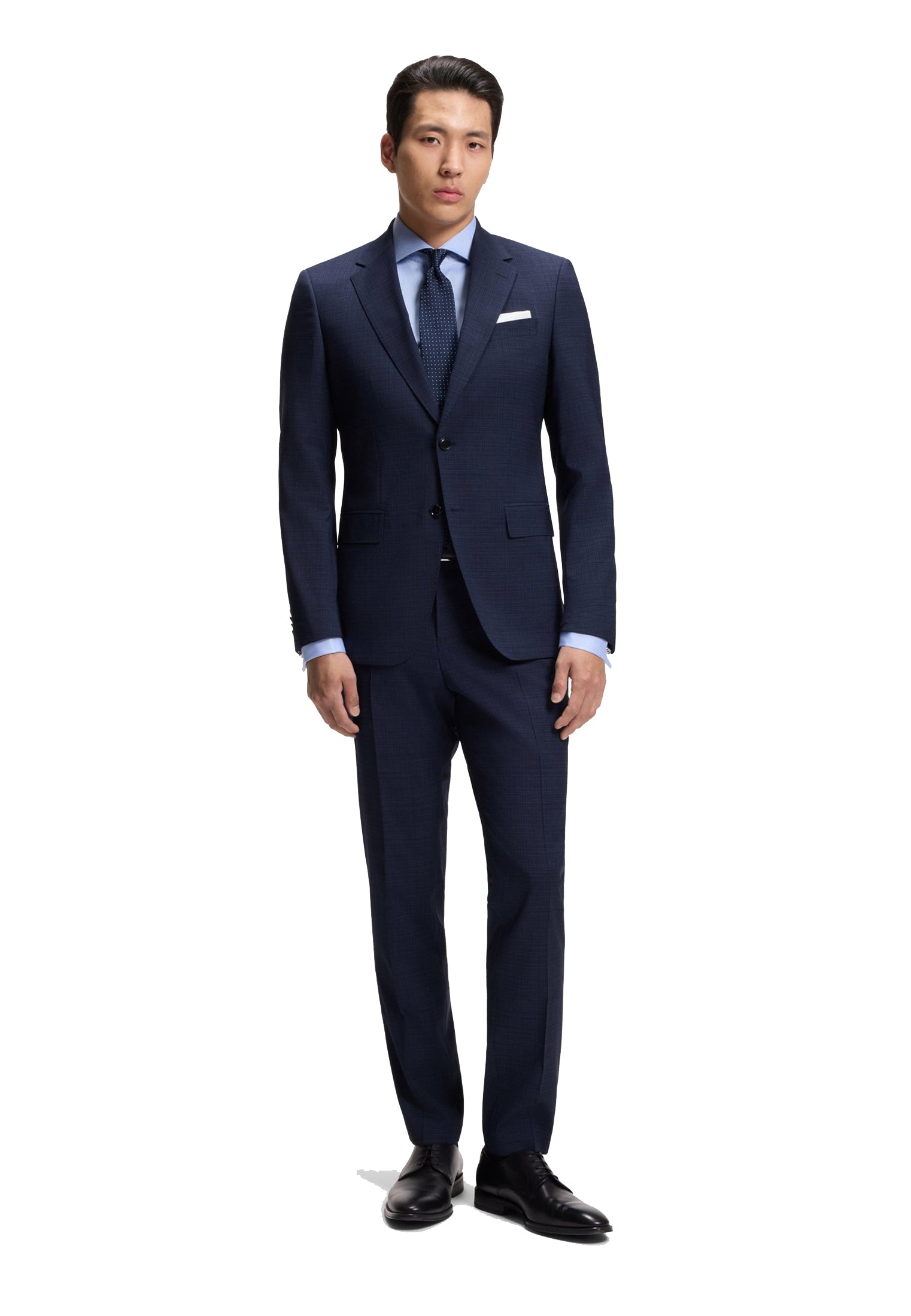 Completo Abito due pezzi slim fit blu lana elasticizzata Hugo Boss A26 50567236 404404 HUGO BOSS 