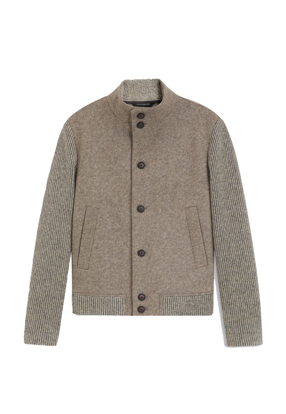 Cappotto corto marrone misto lana vergine Hugo Boss A26 50571866 240240 HUGO BOSS 