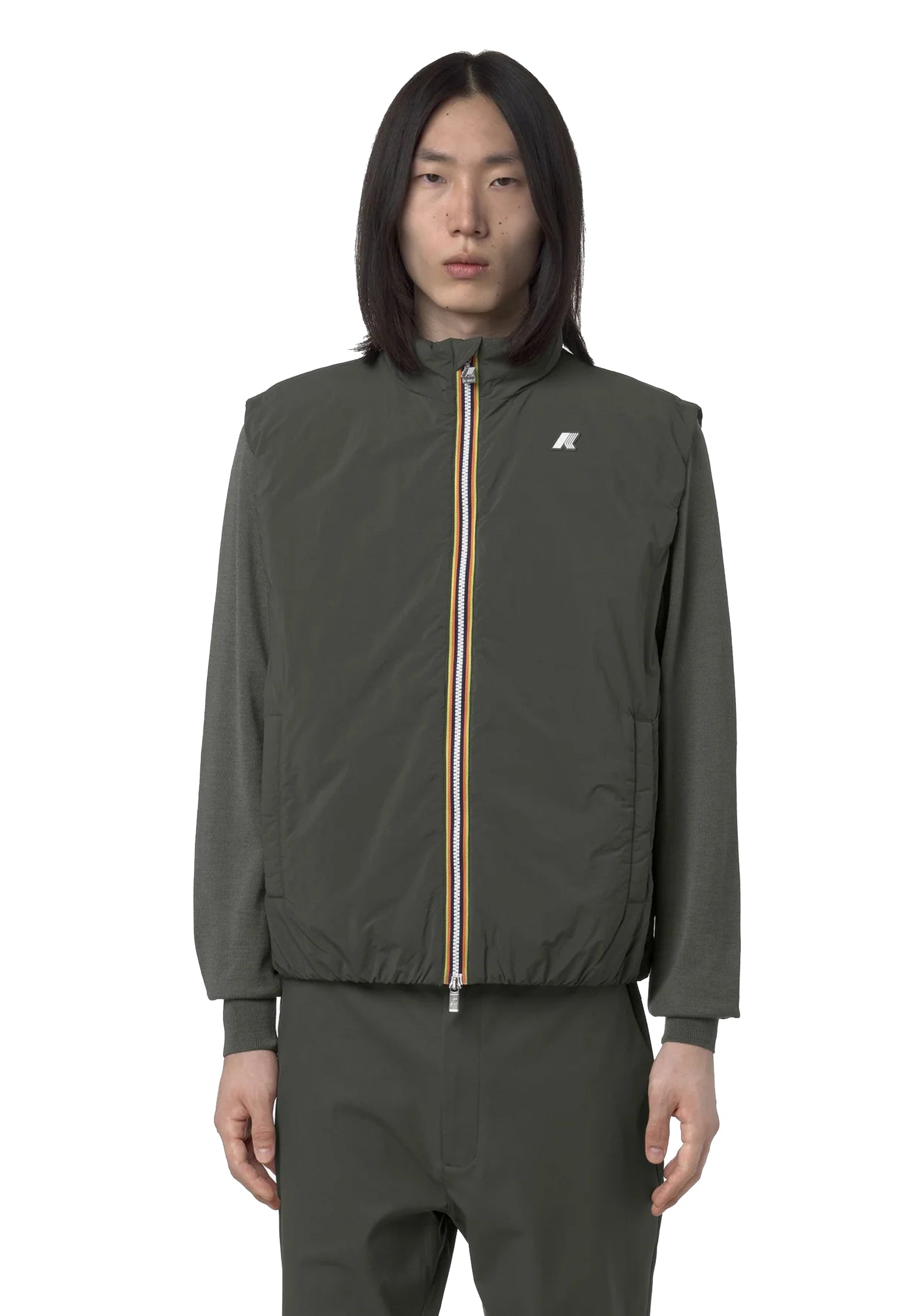 Gilet smanicato verde Valen Plain Warm K-way A26 K2136BW WMRWMR K-WAY 