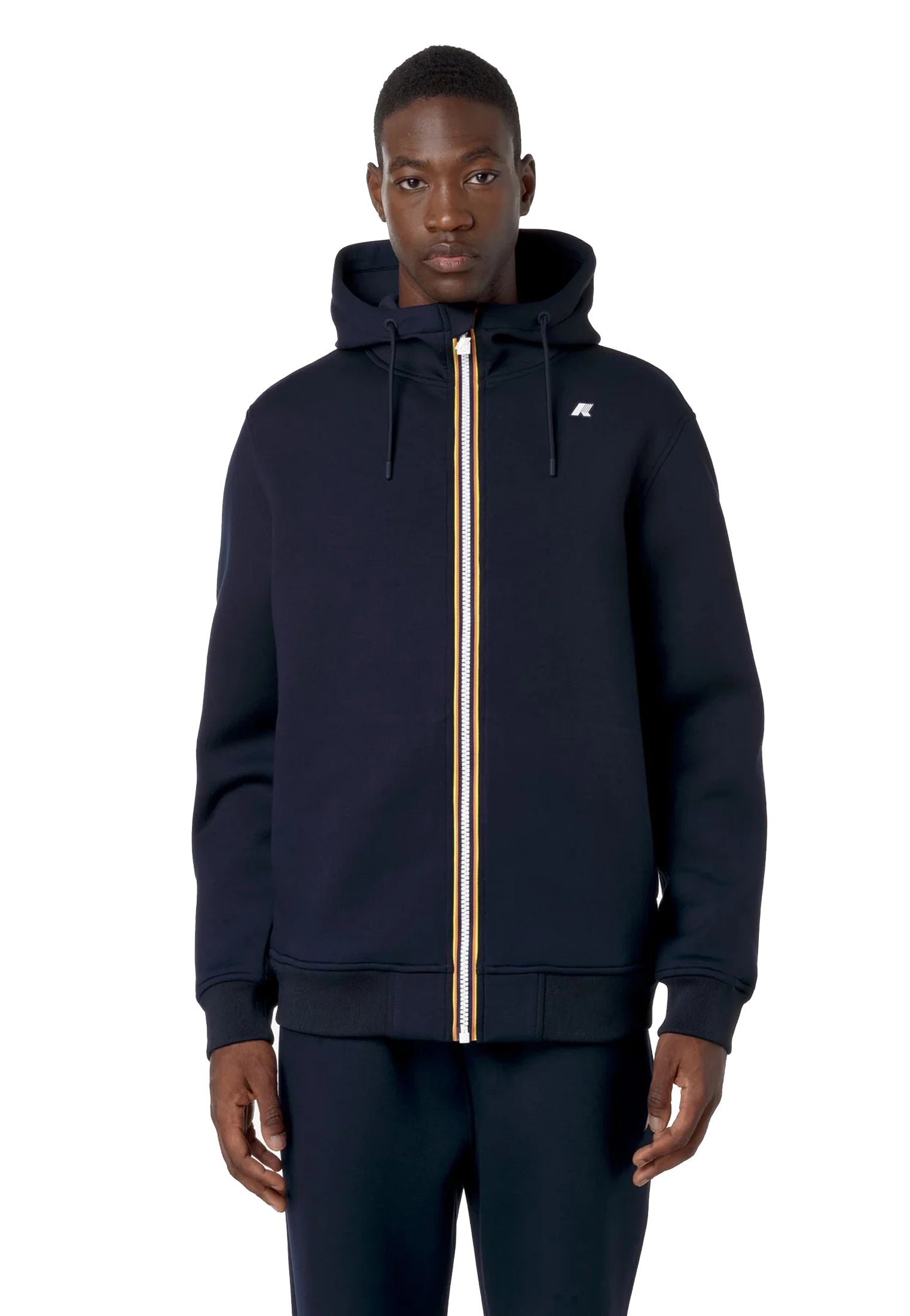 Giacca in pile con cappuccio blu Rainer Spacer K-way A26 K2141DW K89K89 K-WAY 
