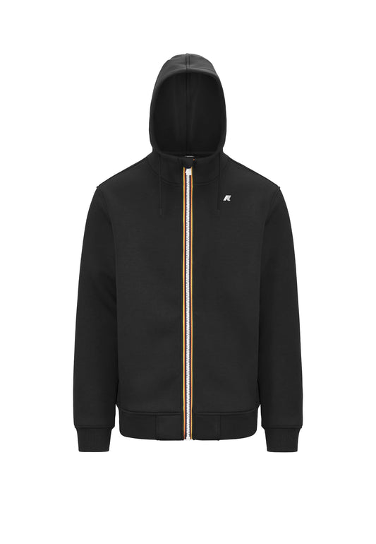 Giacca in pile con cappuccio nera Rainer Spacer K-way A26 K2141DW USYUSY K-WAY 