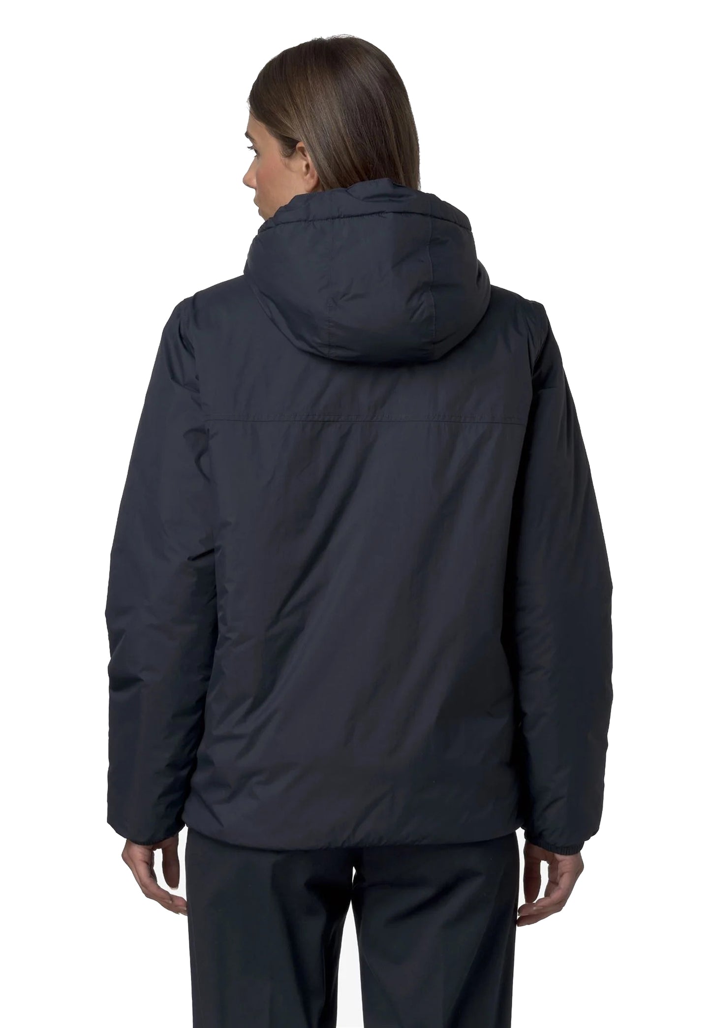 Giacca blu Le Vrai 4.0 Claude orsetto impermeabile antivento K-Way A26 K21515W K89K89 K-WAY 