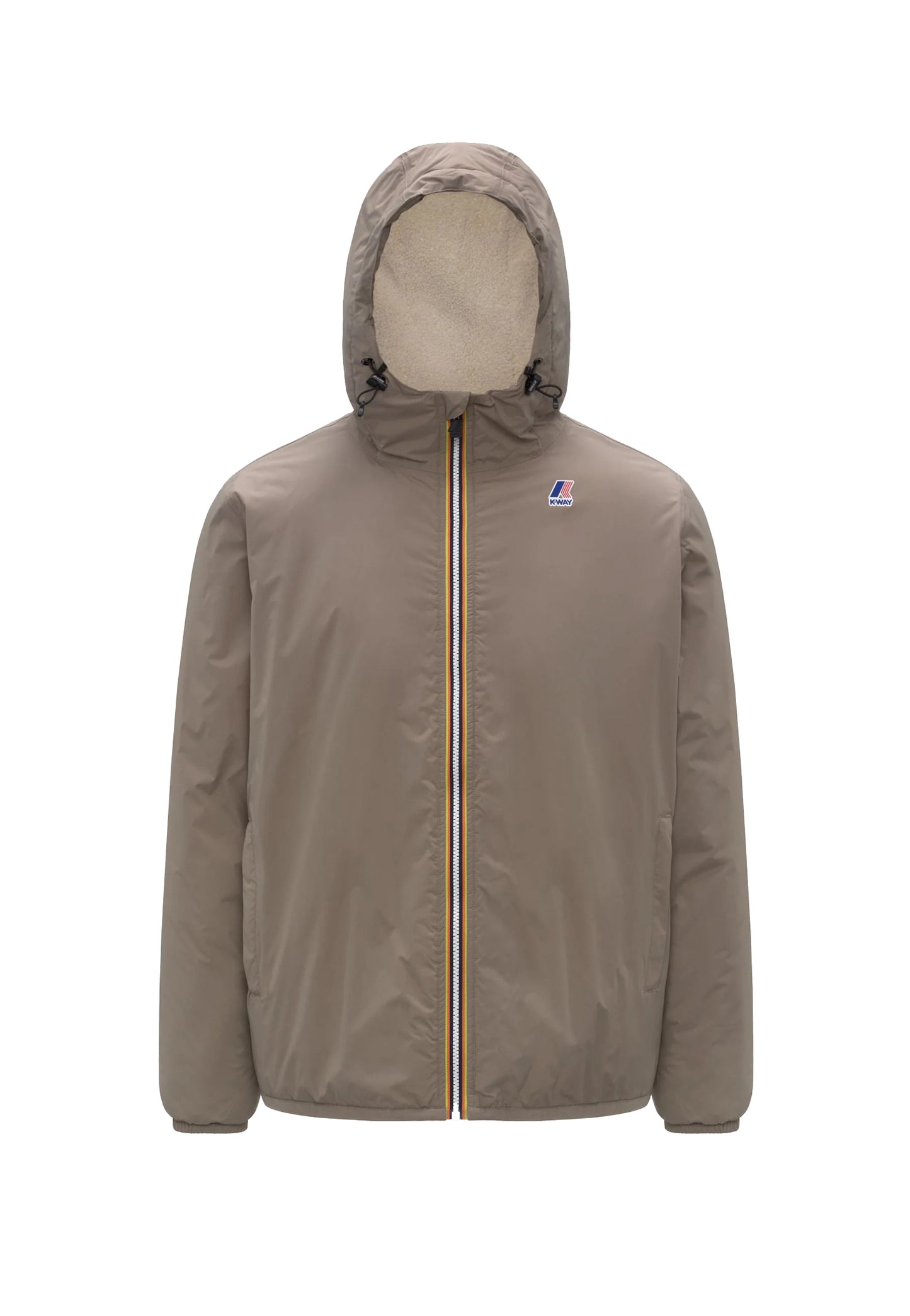 Giacca beige Le Vrai 4.0 Claude orsetto impermeabile antivento K-Way A26 K21515W WG9WG9 K-WAY 