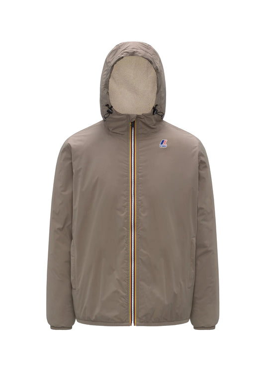 Giacca beige Le Vrai 4.0 Claude orsetto impermeabile antivento K-Way A26 K21515W WG9WG9 K-WAY 