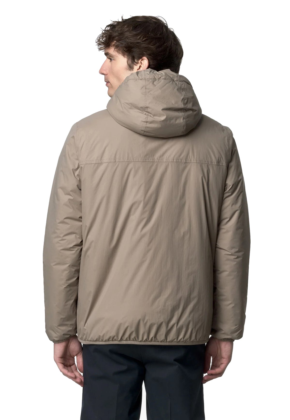 Giacca beige Le Vrai 4.0 Claude orsetto impermeabile antivento K-Way A26 K21515W WG9WG9 K-WAY 