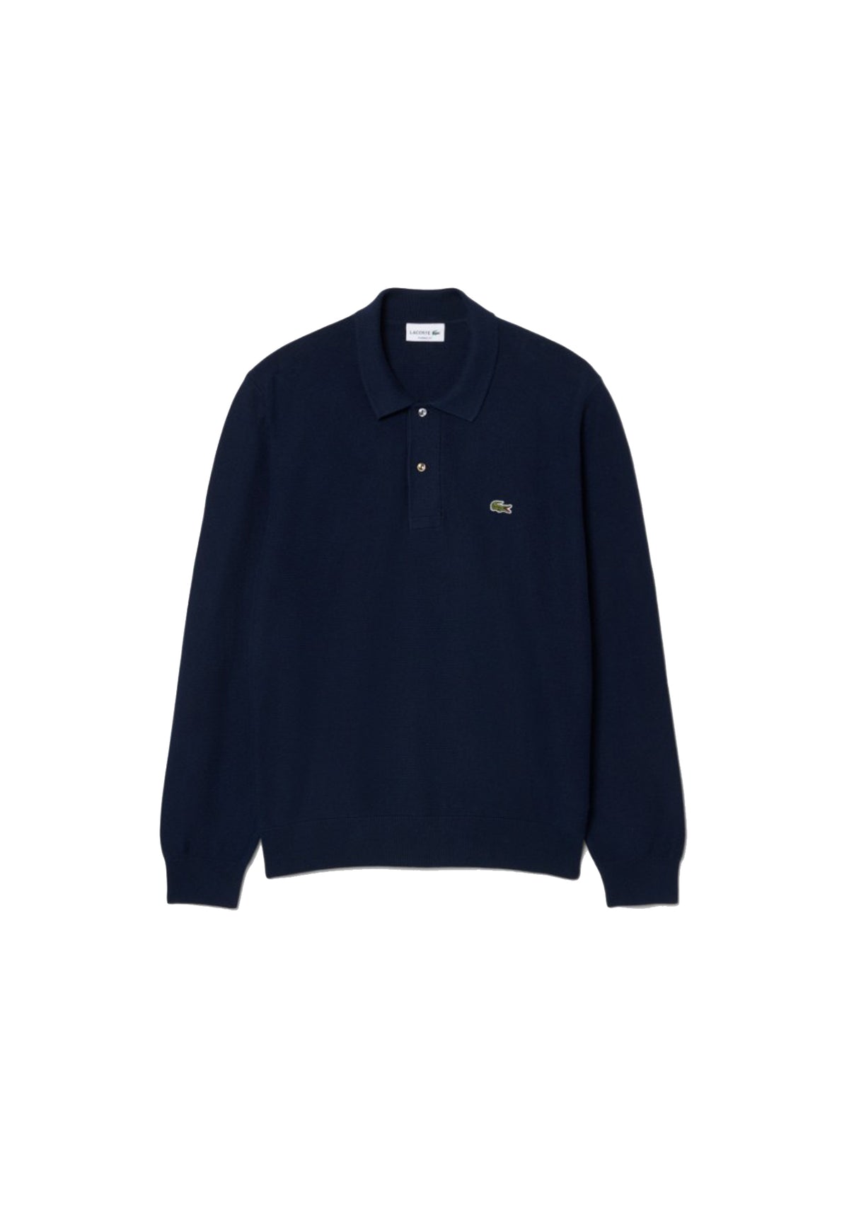 Maglia a polo maniche lunghe blu cotone Lacoste A26 AH9904 166166 LACOSTE 