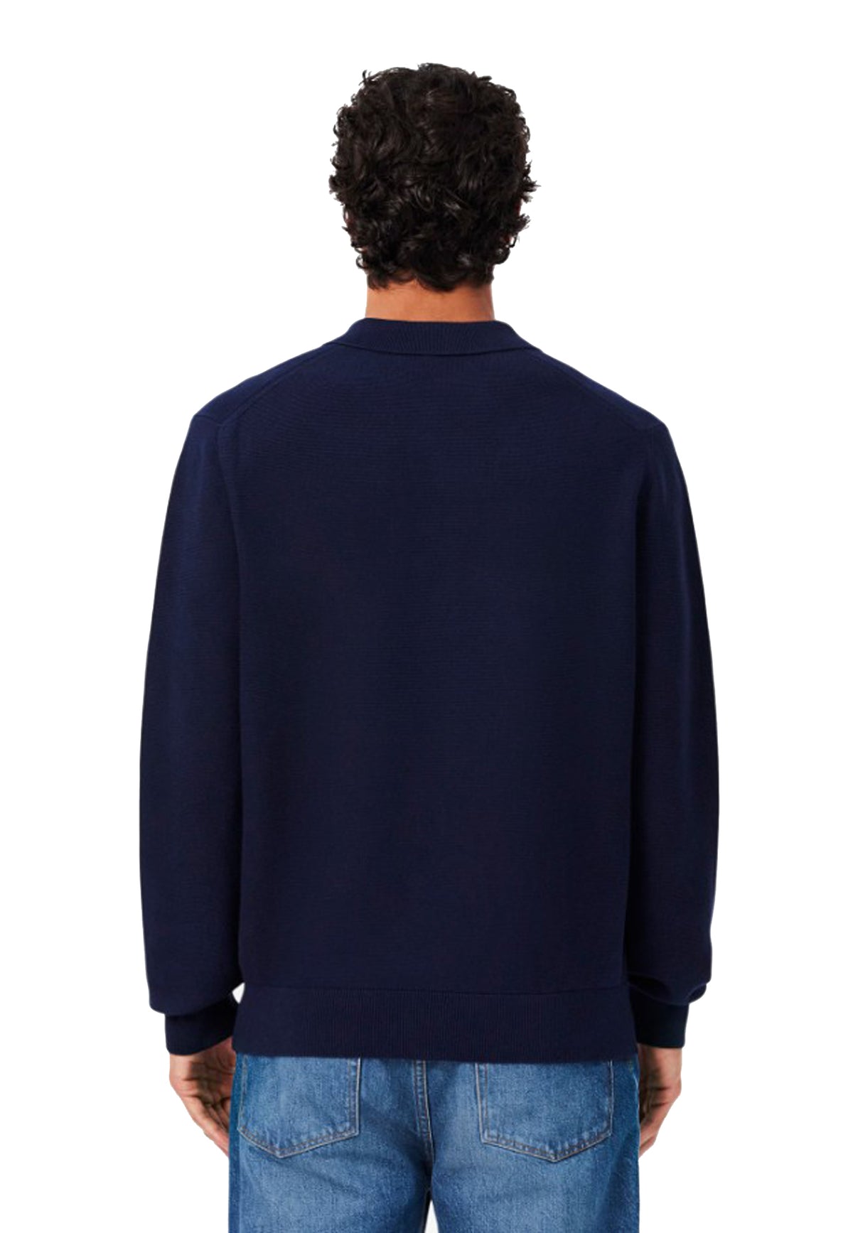 Maglia a polo maniche lunghe blu cotone Lacoste A26 AH9904 166166 LACOSTE 