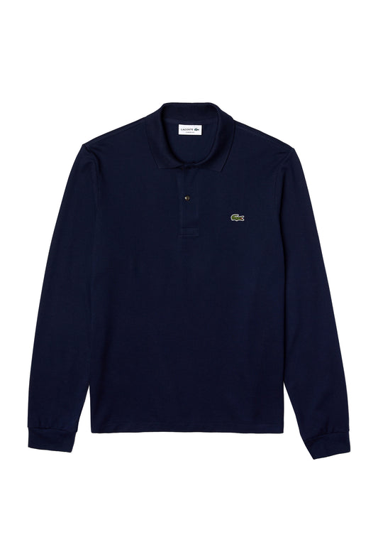Polo blu scuro cotone maniche lunge Lacoste A26 L1312 166166 LACOSTE 