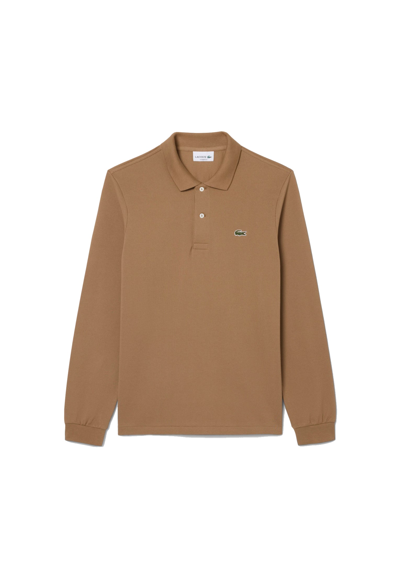 Polo manica lunga beige cotone classic fit Lacoste A26 L1312 SIXSIX LACOSTE 