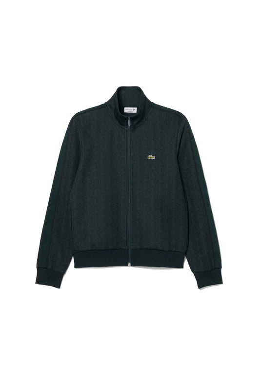 Felpa full zip verde scuro Paris Lacoste A26 SH1368 SPUSPU LACOSTE 