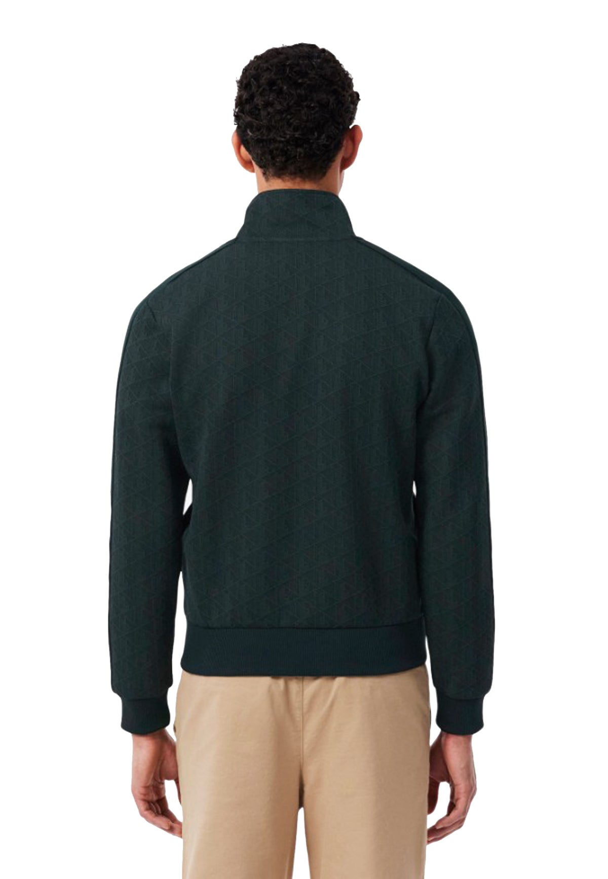 Felpa full zip verde scuro Paris Lacoste A26 SH1368 SPUSPU LACOSTE 