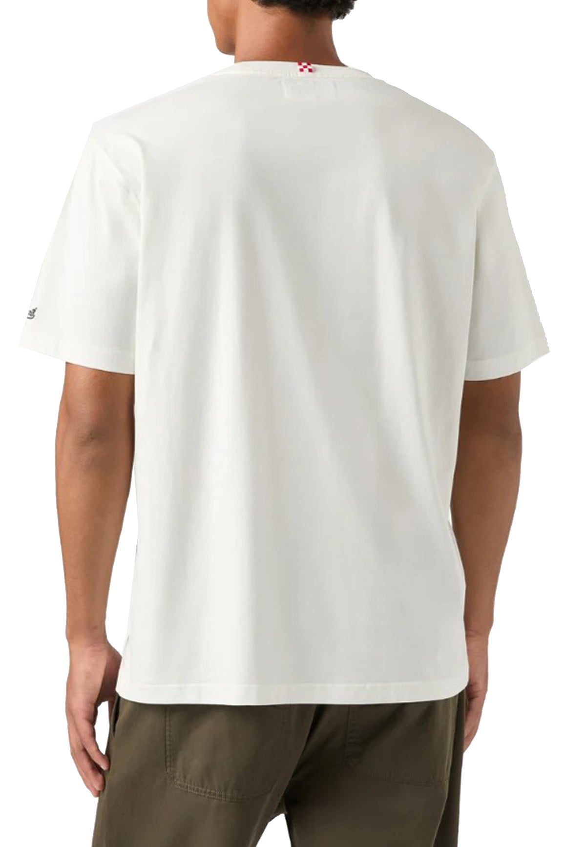 T-shirt girocollo bianca cotone Gin O'Clock Arnott MC2 Saint Barth A26 ARN0001 03575M03575M MC2 