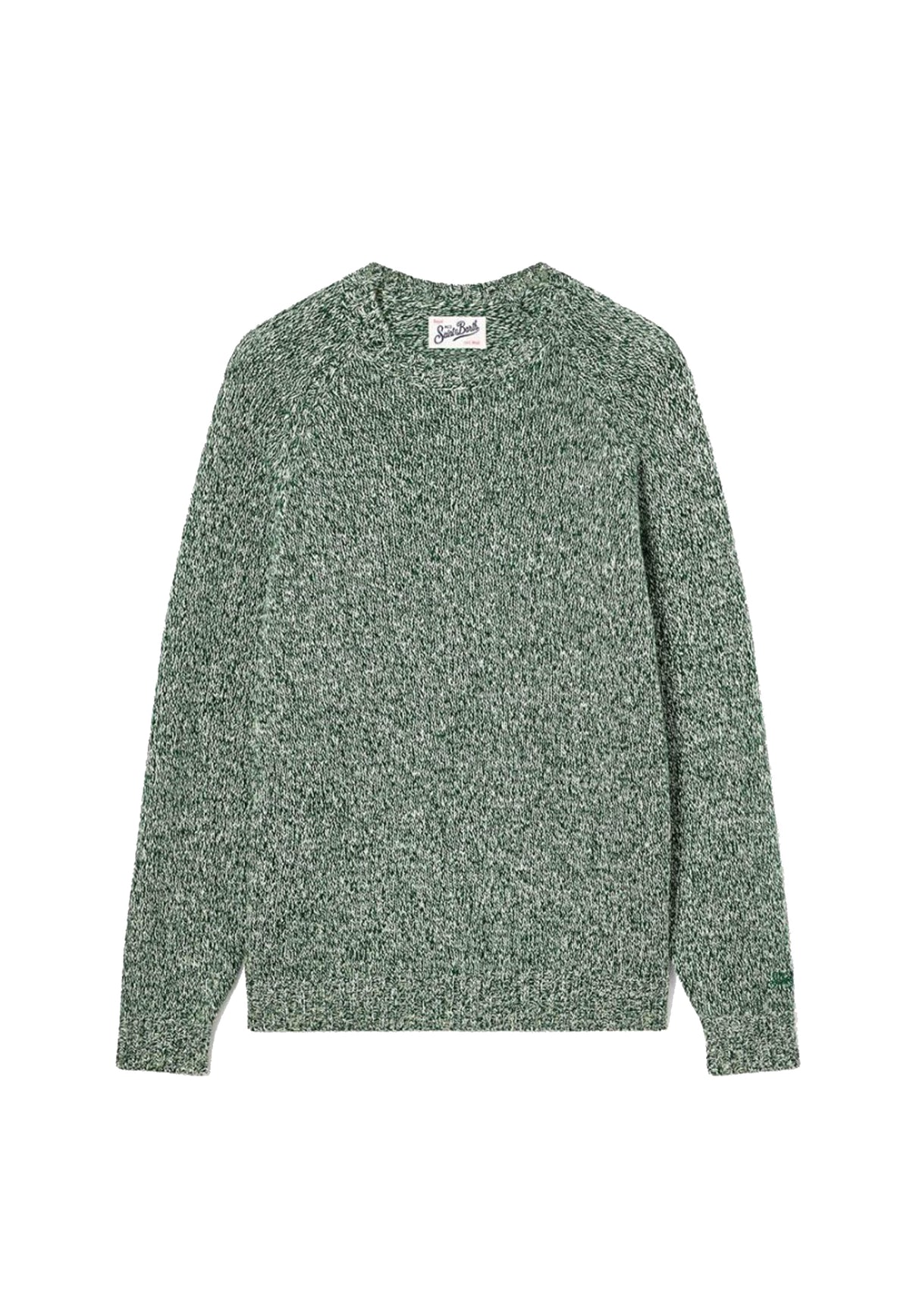 Maglia girocollo verde lana mouline Blunt MC2 Saint Barth A26 BLUN001 00055M00055M MC2 