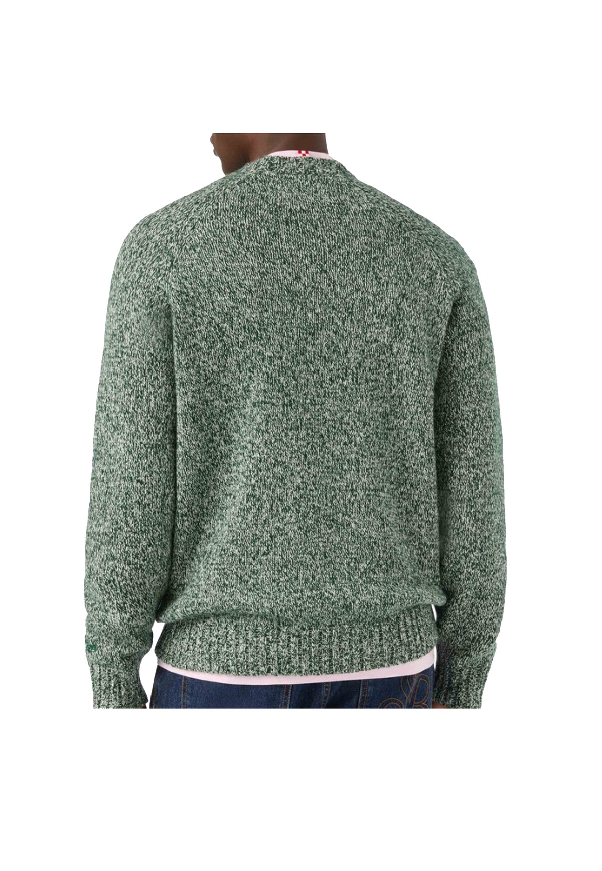 Maglia girocollo verde lana mouline Blunt MC2 Saint Barth A26 BLUN001 00055M00055M MC2 