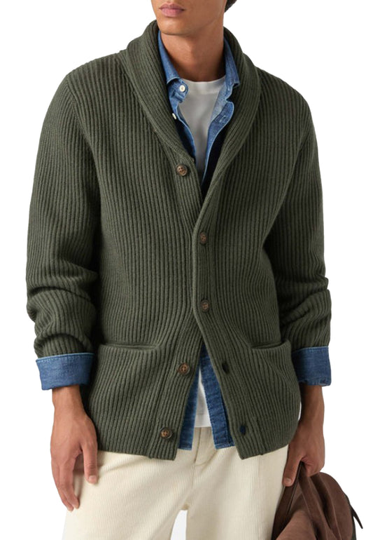 Maglione cardigan verde lana Glasgow MC2 Saint Barth A26 GLAS001 00024M00024M MC2 