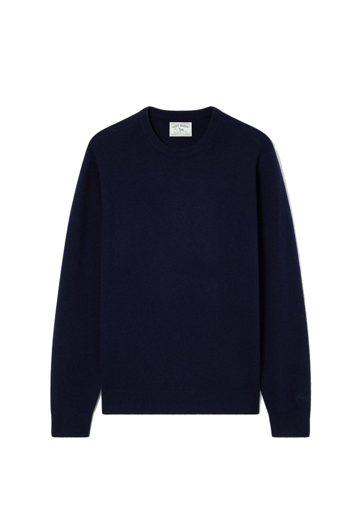 Maglia girocollo blu scuro lana Regent Lambswool MC2 Saint Barth A26 REGE011 00044M00044M MC2 