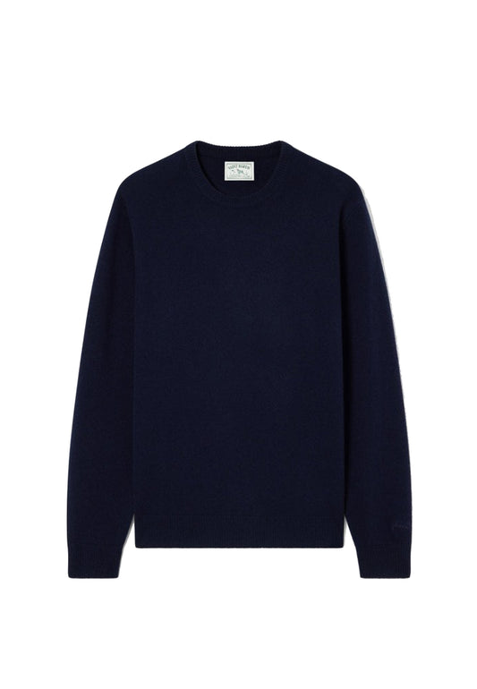 Maglia girocollo blu scuro lana Regent Lambswool MC2 Saint Barth A26 REGE011 00044M00044M MC2 