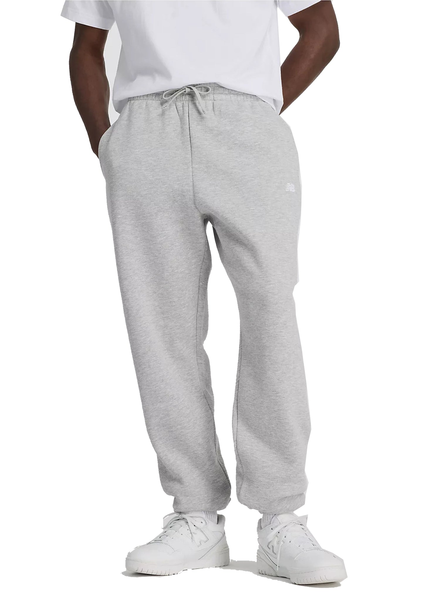 Pantaloni tuta jogger sportivi grigi Essentials New Balance A26 MP41503AG // NEW BALANCE 
