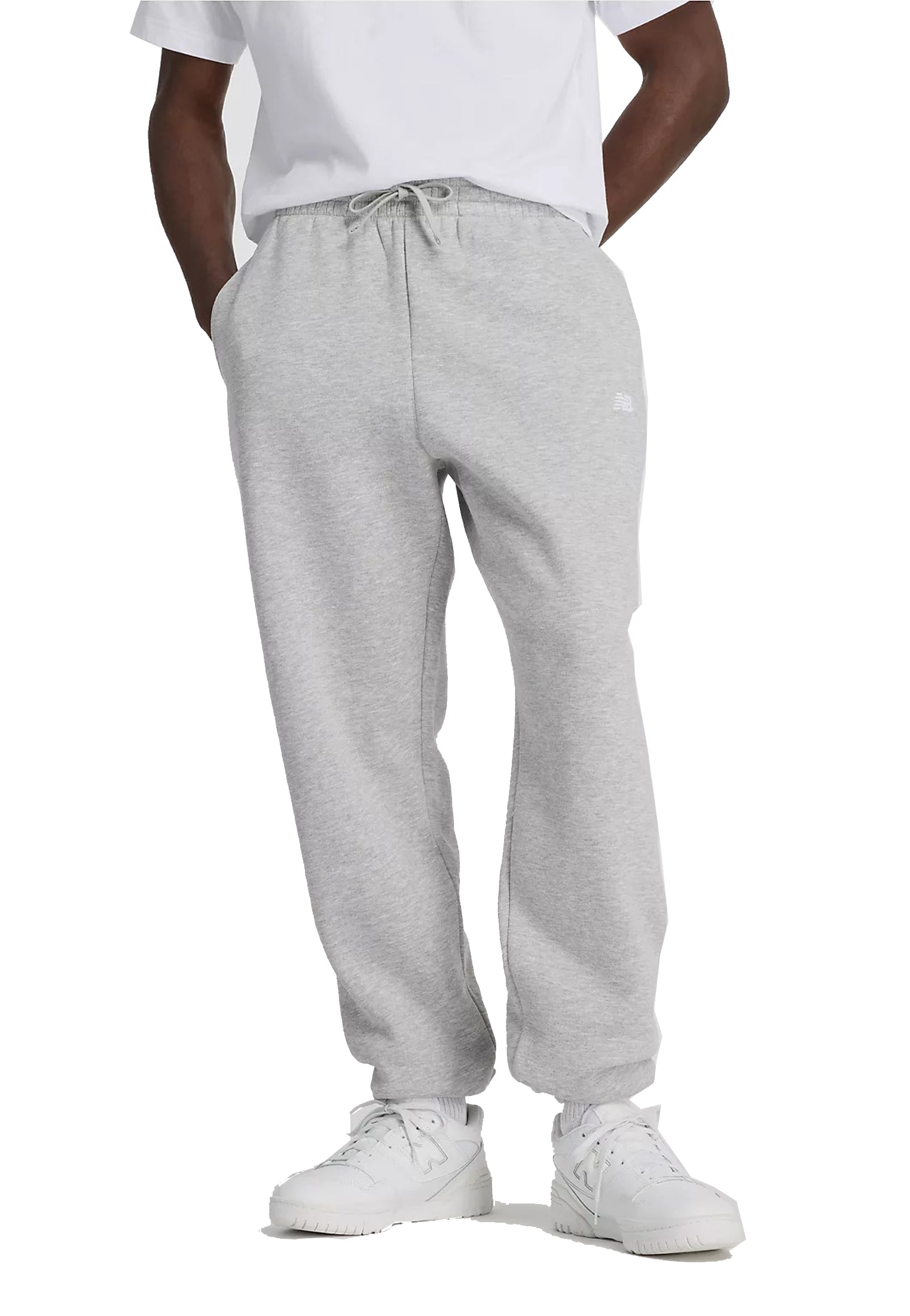 Pantaloni tuta jogger sportivi grigi Essentials New Balance A26 MP41503AG // NEW BALANCE 