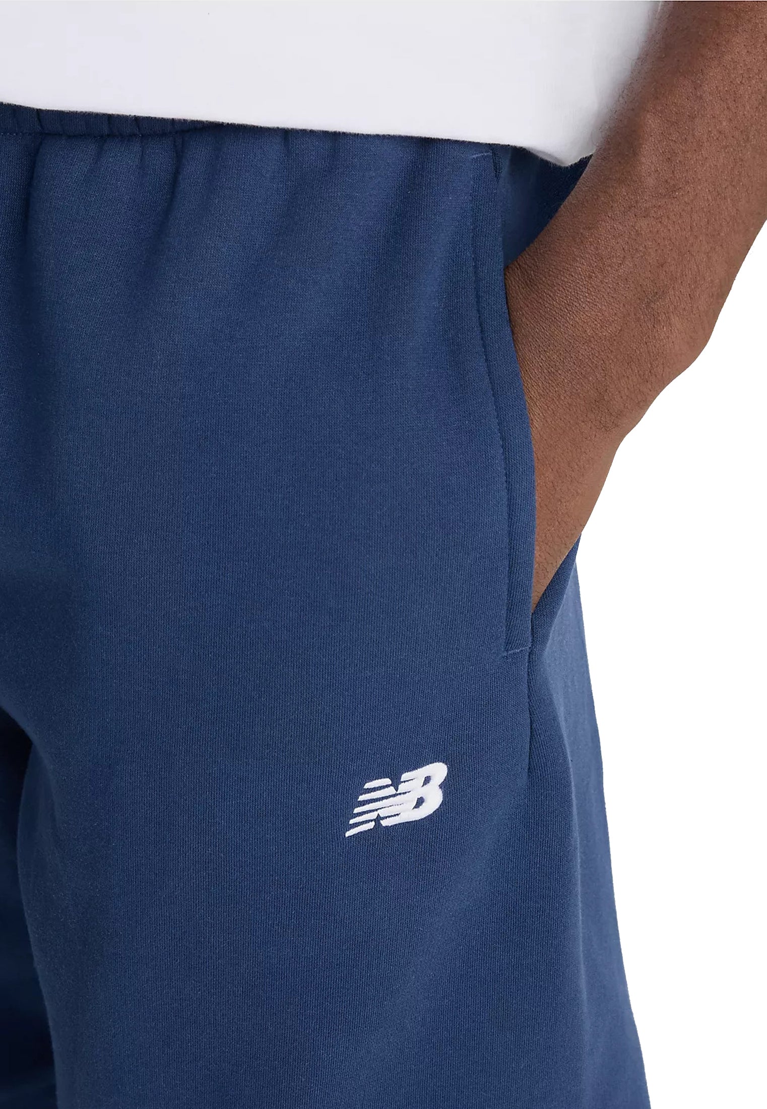 Pantaloni tuta jogger sportivi blu Essentials New Balance A26 MP41503NNY // NEW BALANCE 