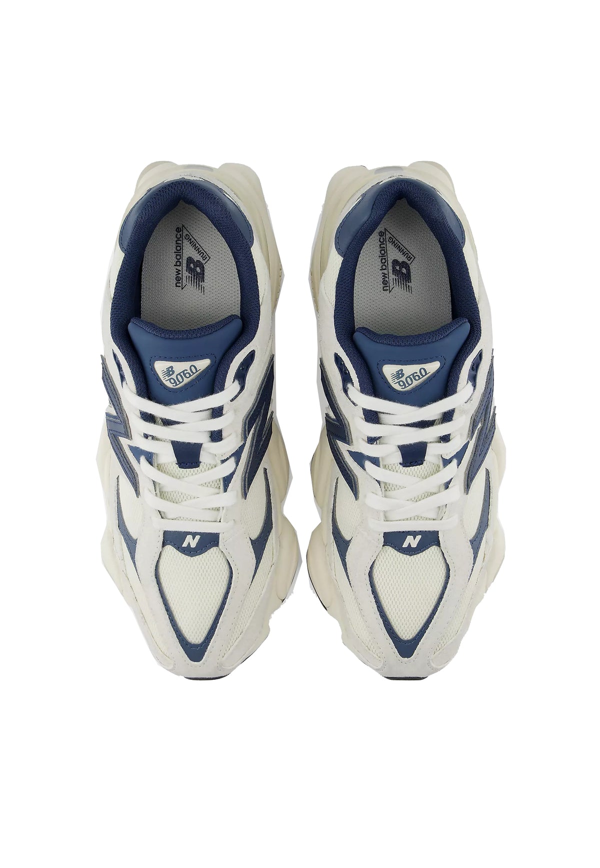 Scarpe sportive bianche blu pelle suede 9060unisex New Balance A26 U906089J // NEW BALANCE 