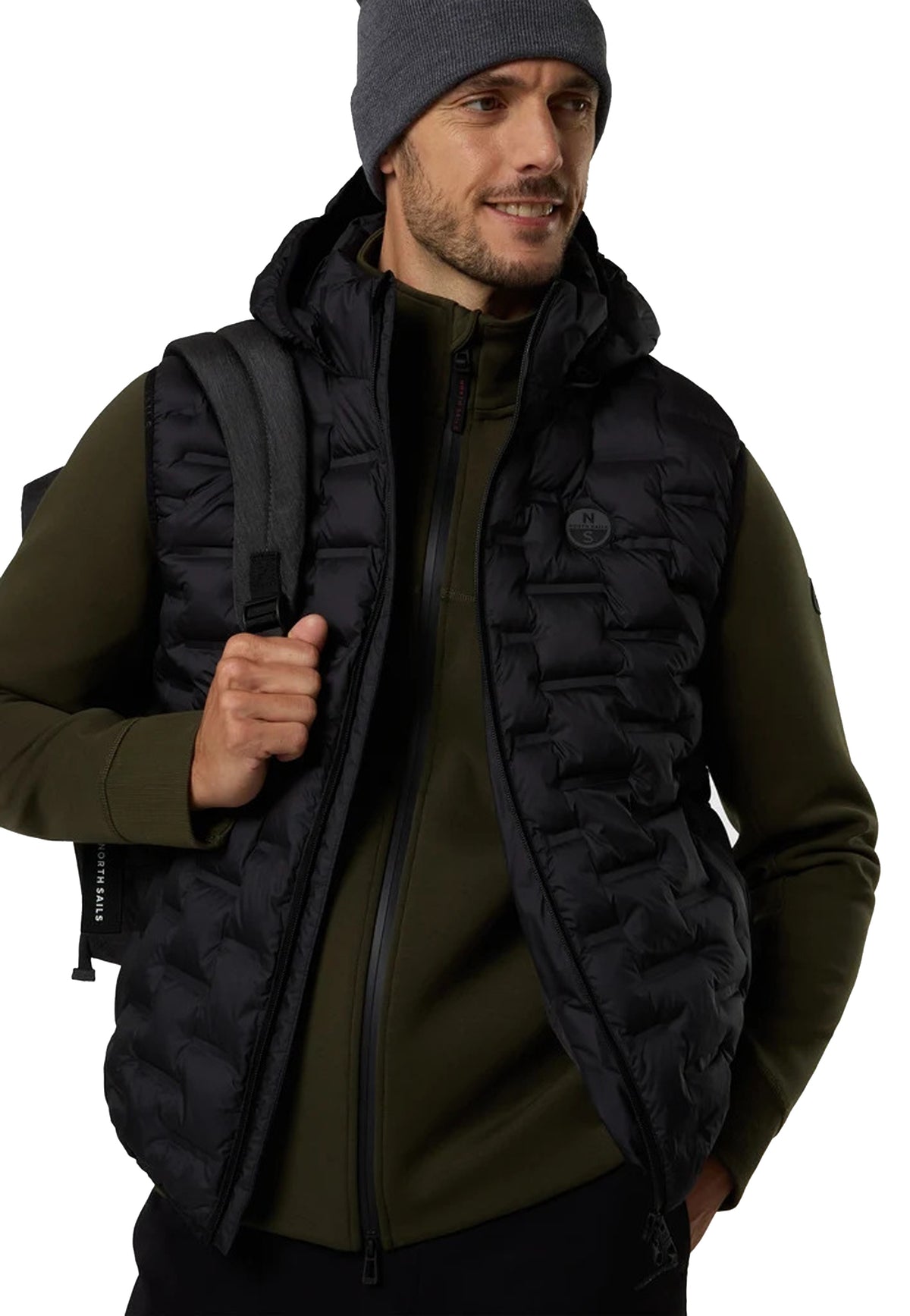 Gilet Smanica nero imbottito Laser North Sails A26 603490 09990999 NORTH SAILS 