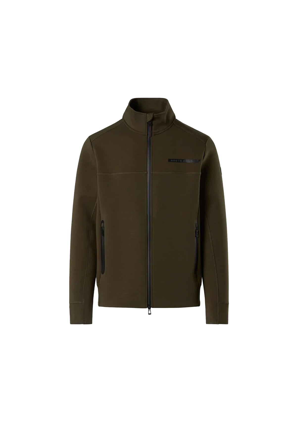 Felpa full zip verde scuro poliestere North Sails A26 691335 04370437 NORTH SAILS 