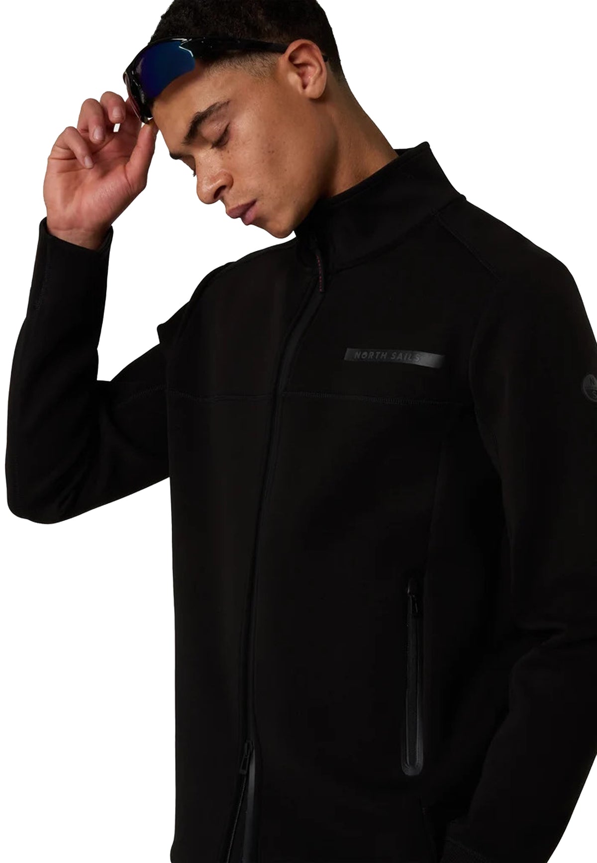 Felpa full zip nera poliestere North Sails A26 691335 09990999 NORTH SAILS 