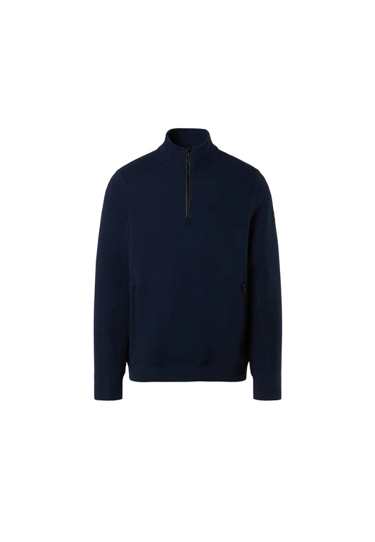 Felpa mezza zip blu piqué scuba traspirante North Sails A26 691417 08020802 NORTH SAILS 