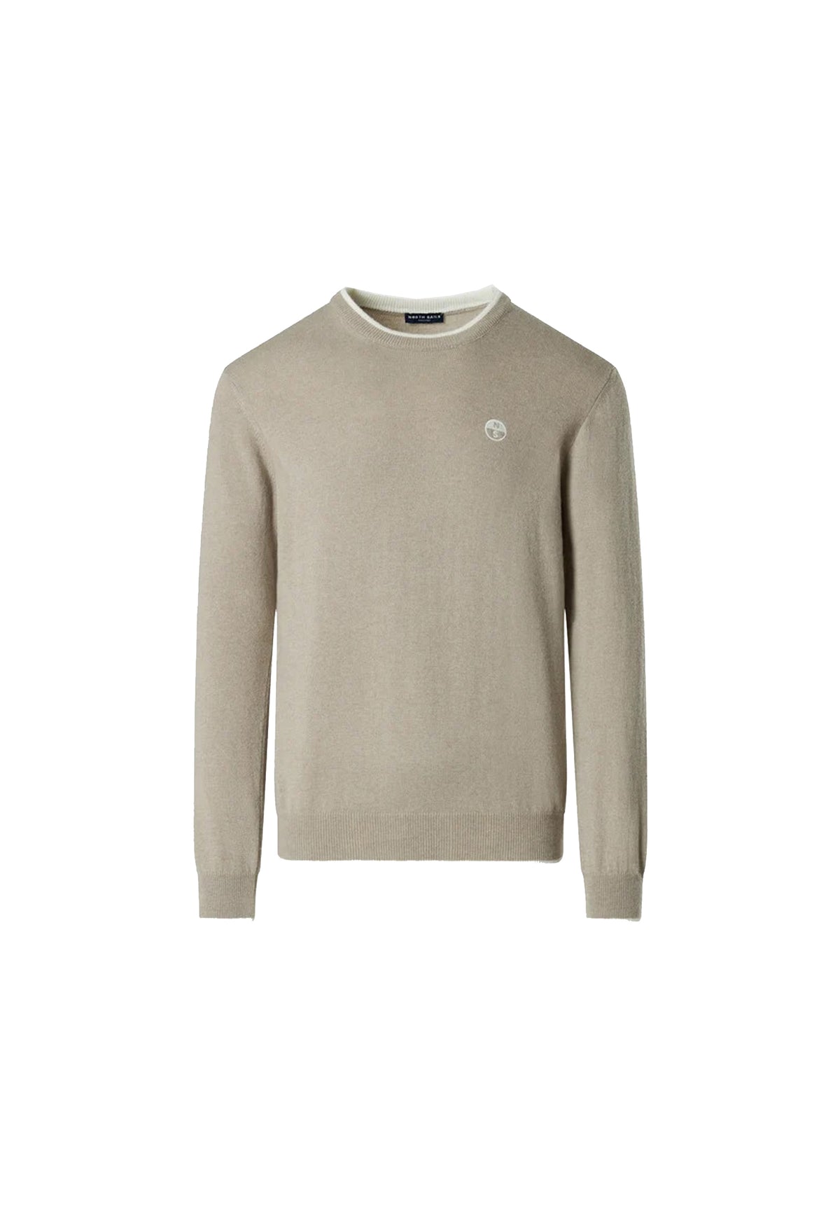 Maglione beige girocollo in misto lana cashmere North Sails A26 699486 01160116 NORTH SAILS 