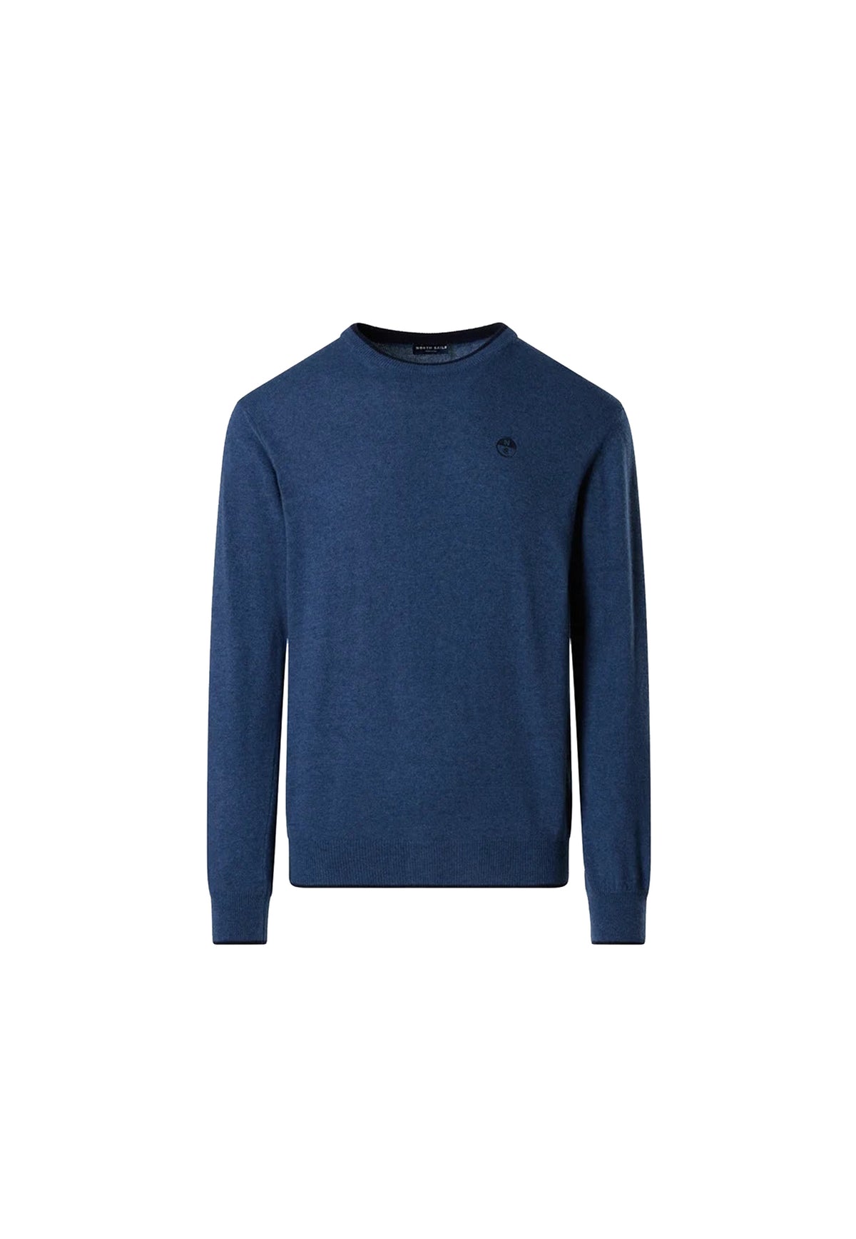 Maglione blu girocollo in misto lana cashmere North Sails A26 699486 07470747 NORTH SAILS 