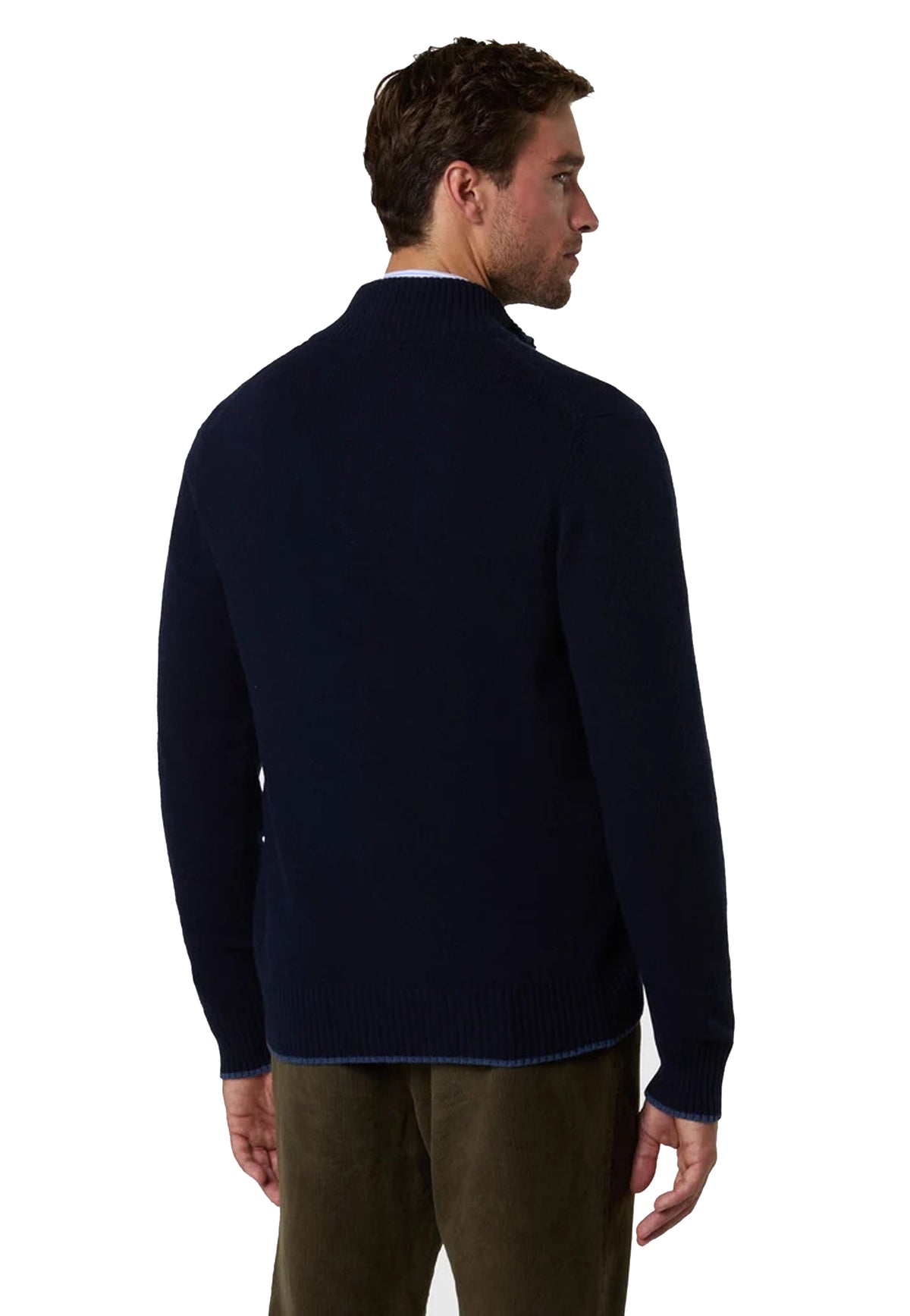 Maglione con zip blu scuro misto cashmere lana North Sails A26 699528 08020802 NORTH SAILS 