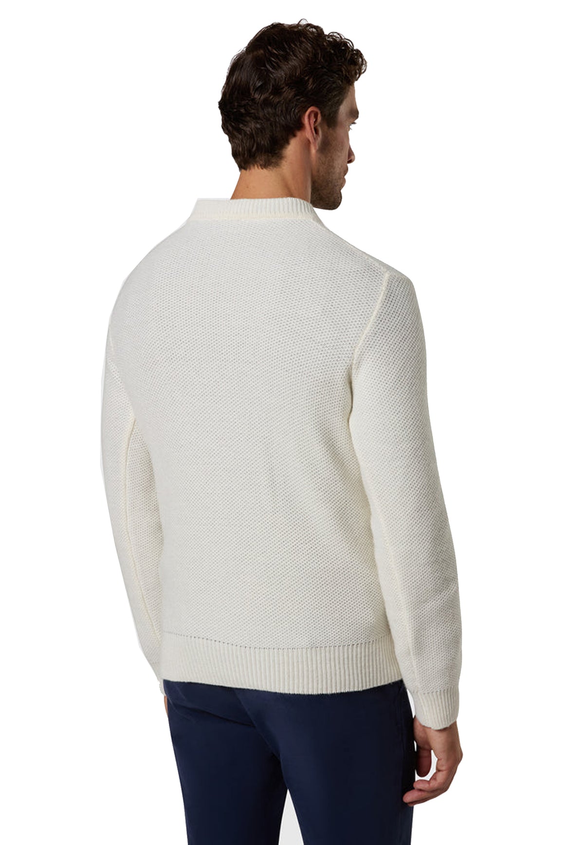 Maglione panna girocollo nido d'ape misto lana e cashmere North Sails A26 699584 01050105 NORTH SAILS 