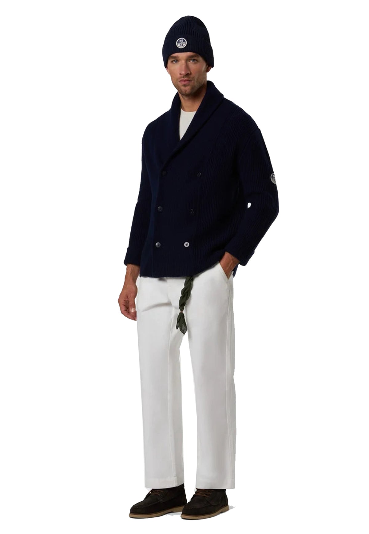 Maglia cardigan doppiopetto nero misto lana North Sails A26 699607 08100810 NORTH SAILS 