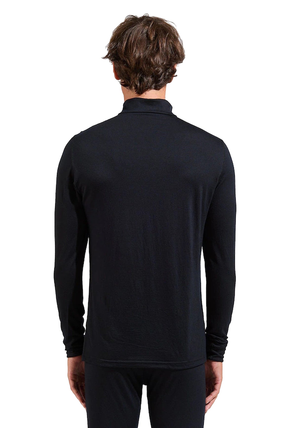 Maglia termica nera con mezza zip sci montagna lana merino Odlo A26 111502 1500015000 ODLO 