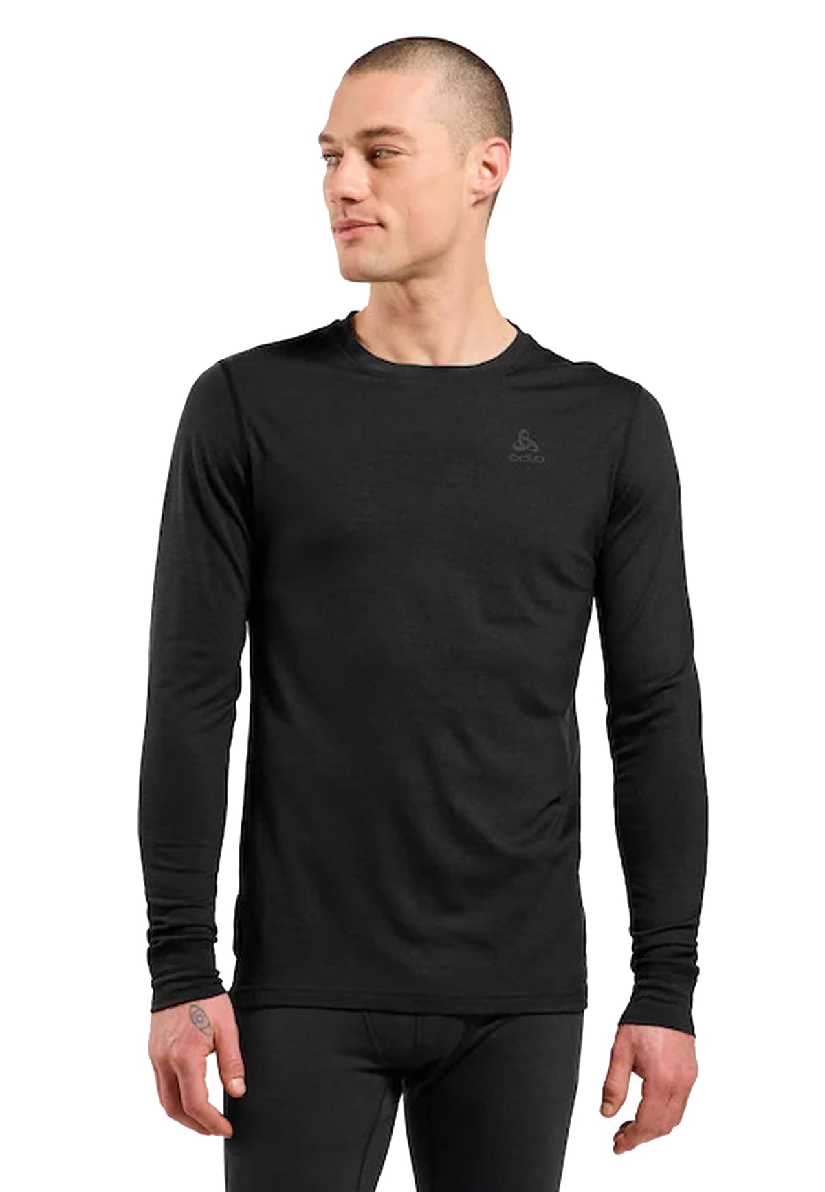 Maglietta T-shirt maniche lunghe termica lana nera sci Odlo A26 111602 1500015000 ODLO 