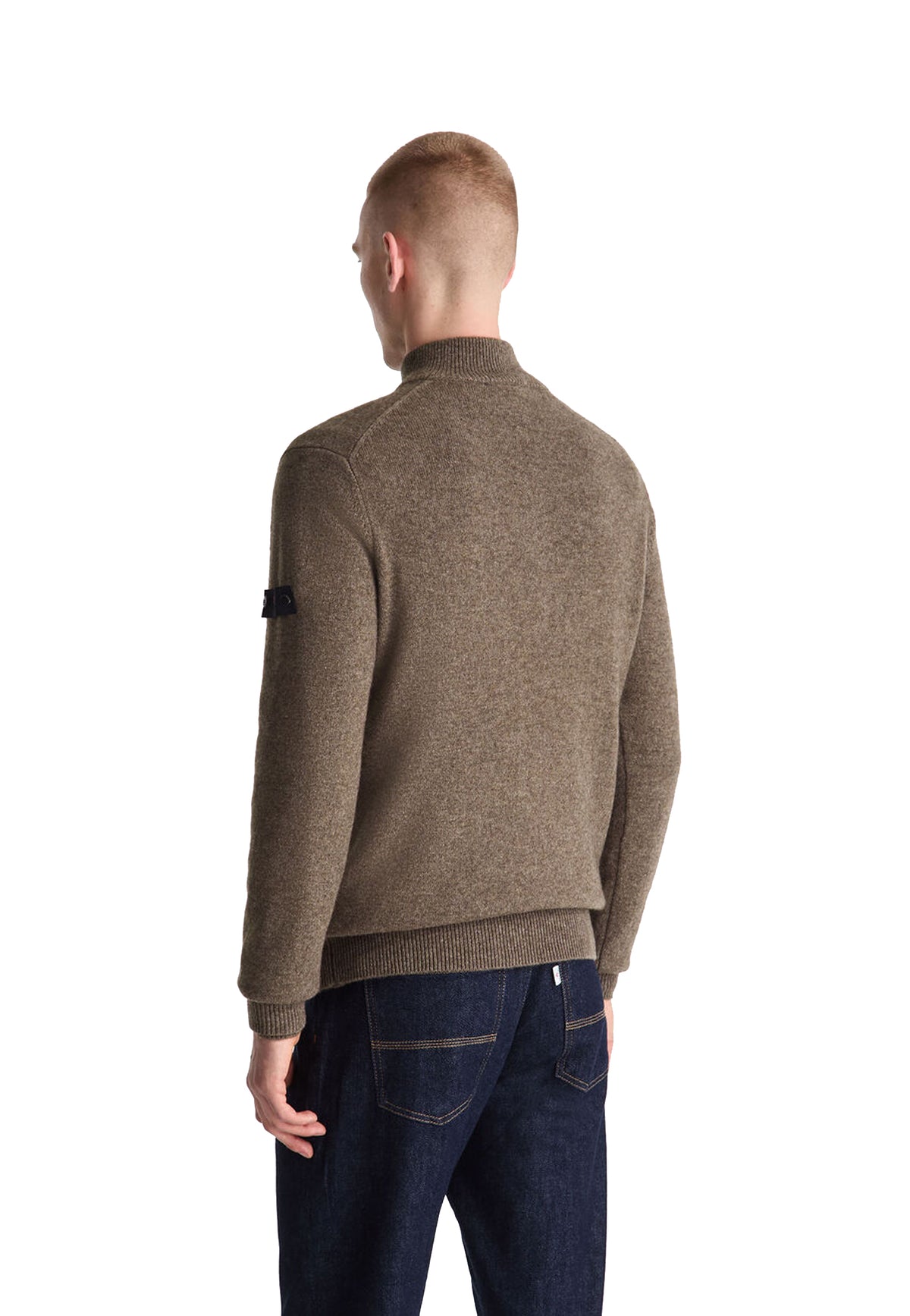 Maglia mezza zip beige lana Trebe Peuterey A26 PEU5633 99012205 766766 PEUTEREY 