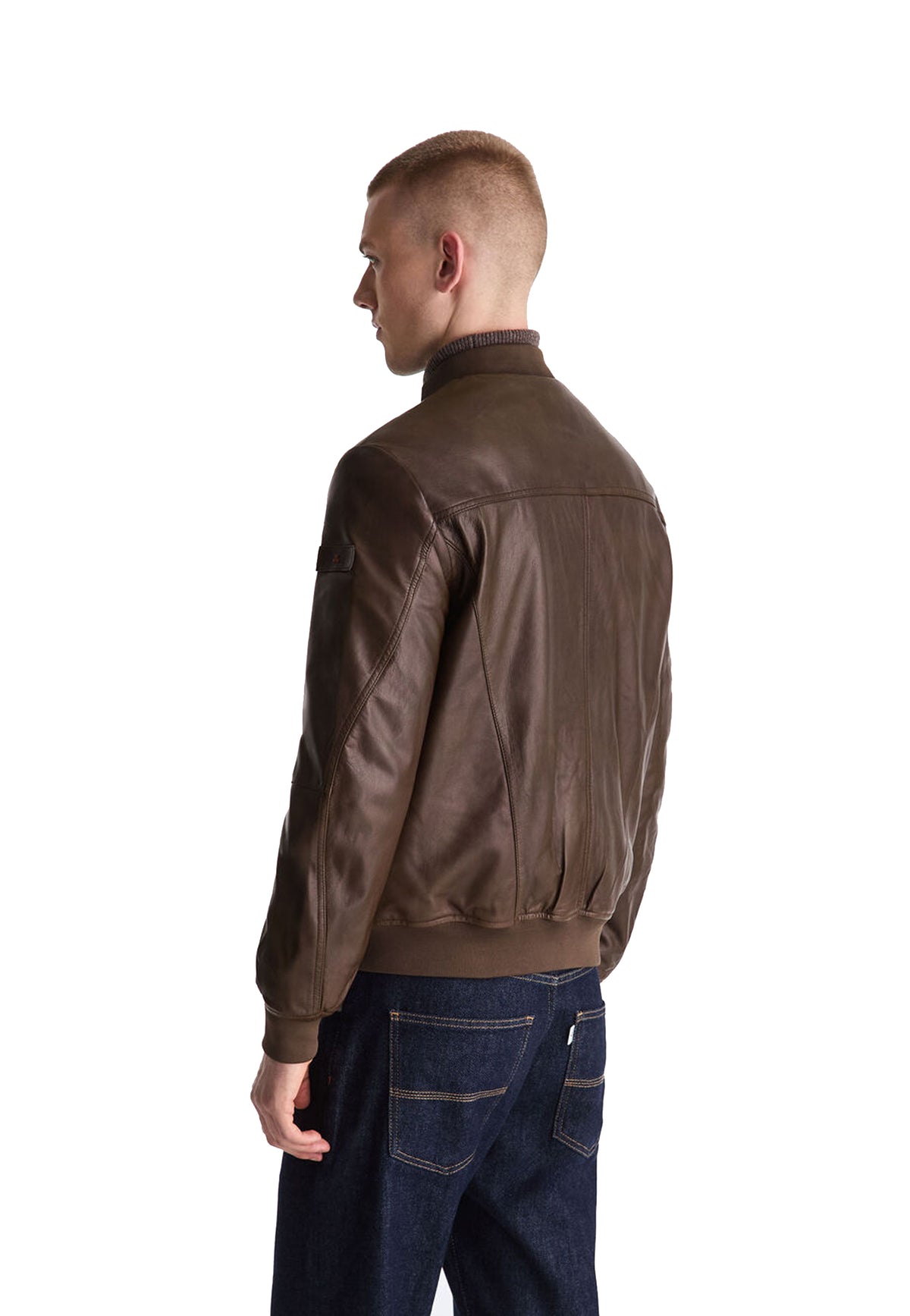 Giacca pelle biker marrone Sand Peuterey A26 PEU6047 99012483 194194 PEUTEREY 