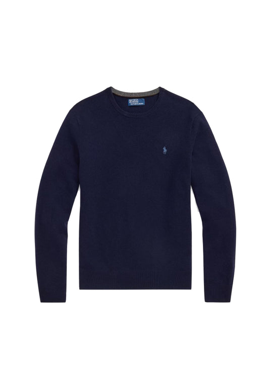 Maglia pullover girocollo blu lana Polo Ralph Lauren A26 710974148001 400400 POLO RALPH LAUREN 