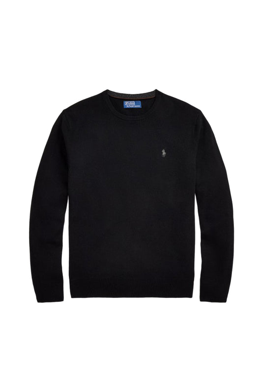 Maglia pullover girocollo nera lana Polo Ralph Lauren A26 710974148003 001001 POLO RALPH LAUREN 