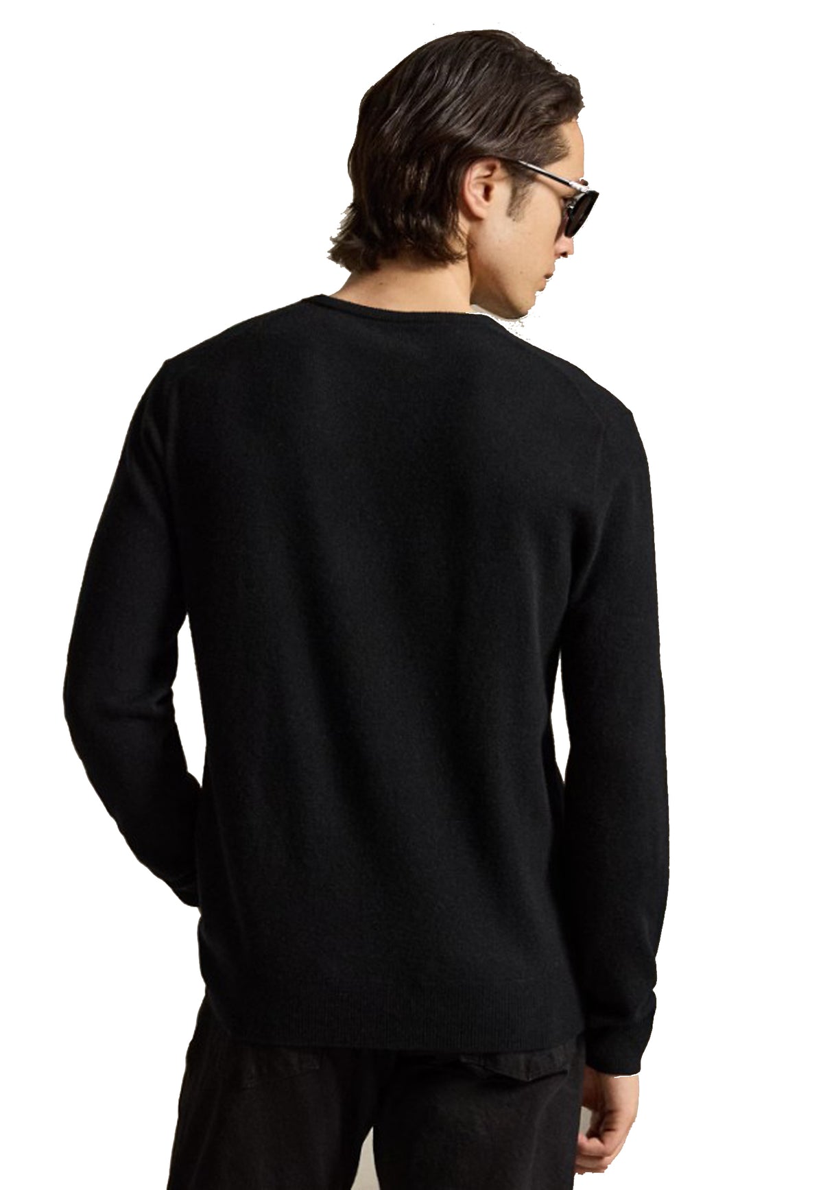 Maglia pullover girocollo nera lana Polo Ralph Lauren A26 710974148003 001001 POLO RALPH LAUREN 