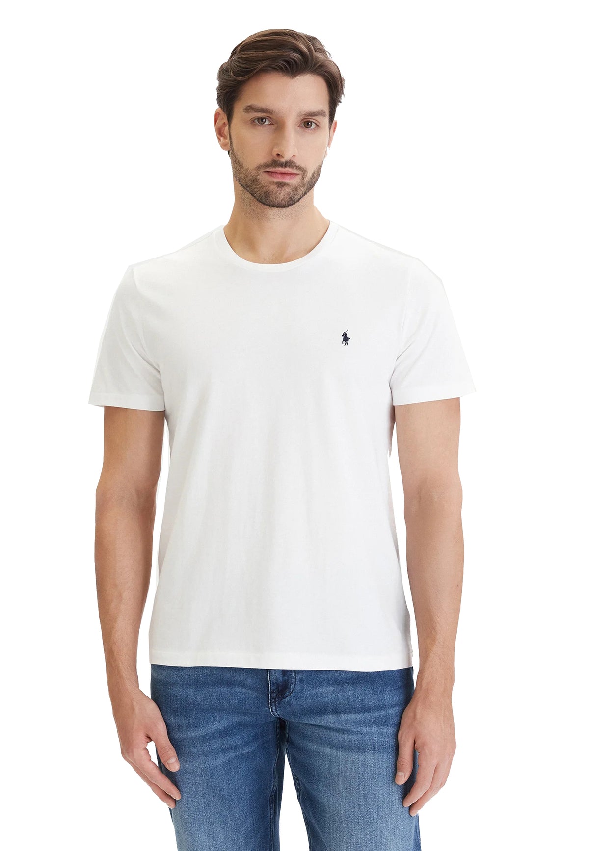 T-shirt girocollo bianca classica cotone Polo Ralph Lauren A26 714844756005 100100 POLO RALPH LAUREN 