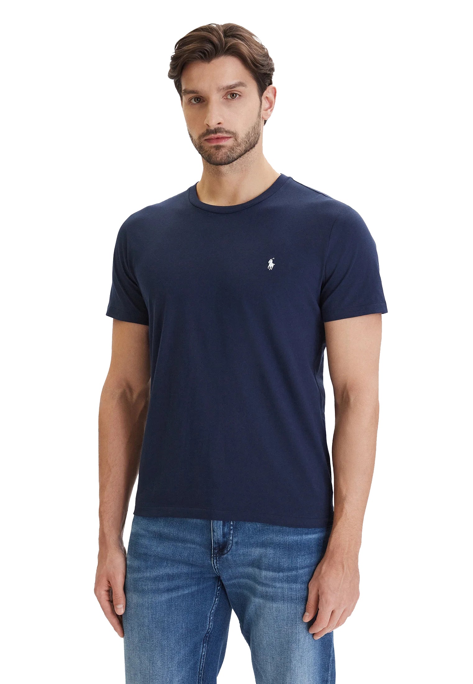 T-shirt girocollo blu classica cotone Polo Ralph Lauren A26 714844756007 410410 POLO RALPH LAUREN 